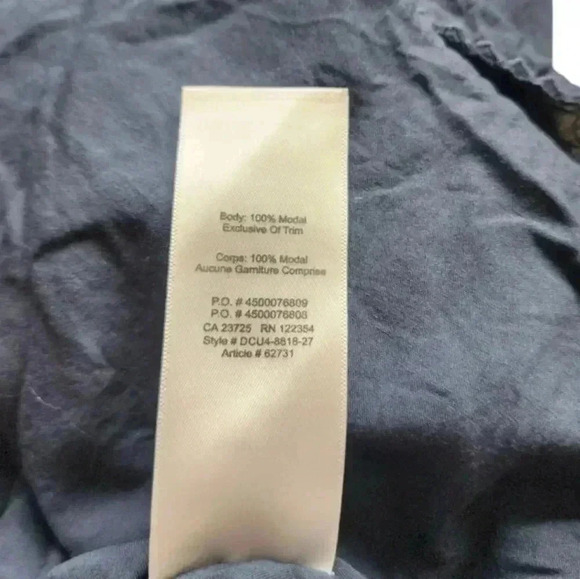 Aritzia Wilfred Emmie Dress Navy Blue Broderie Off Shoulder Ruffle Women's Small - Picture 10 of 12